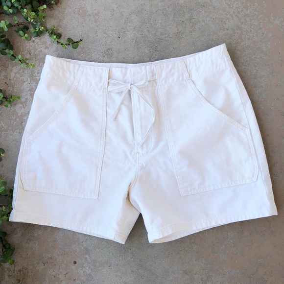 Vince Pants - Vince White Drawstring Waist Shorts
